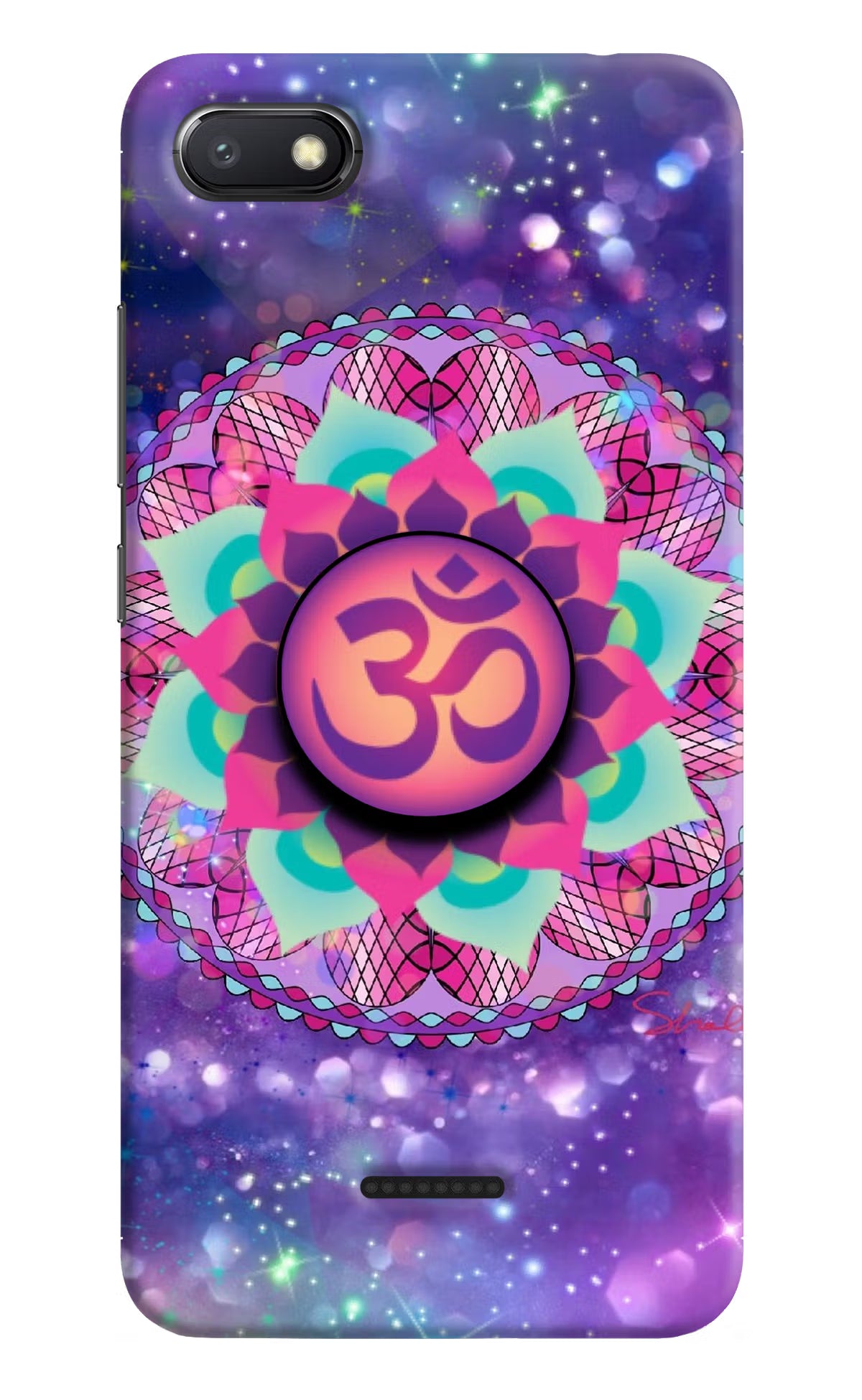 Om Purple Redmi 6A Pop Case by Casekaro