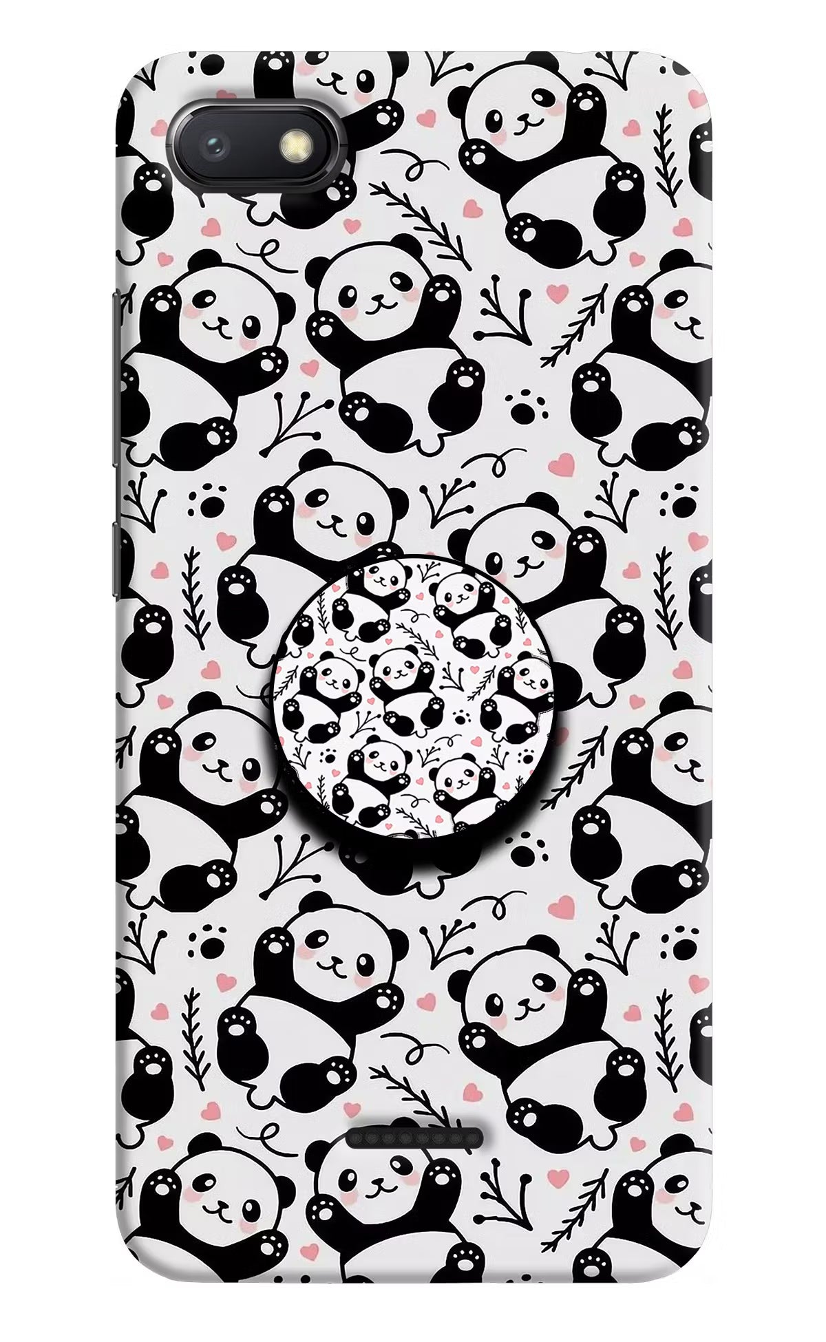 Cute Panda Redmi 6A Pop Case by Casekaro
