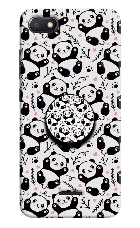 Cute Panda Redmi 6A Pop Case by Casekaro