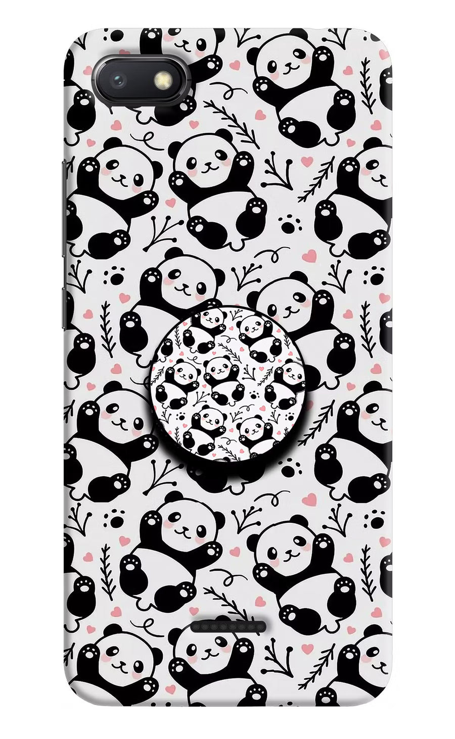 Cute Panda Redmi 6A Pop Case, Hard case