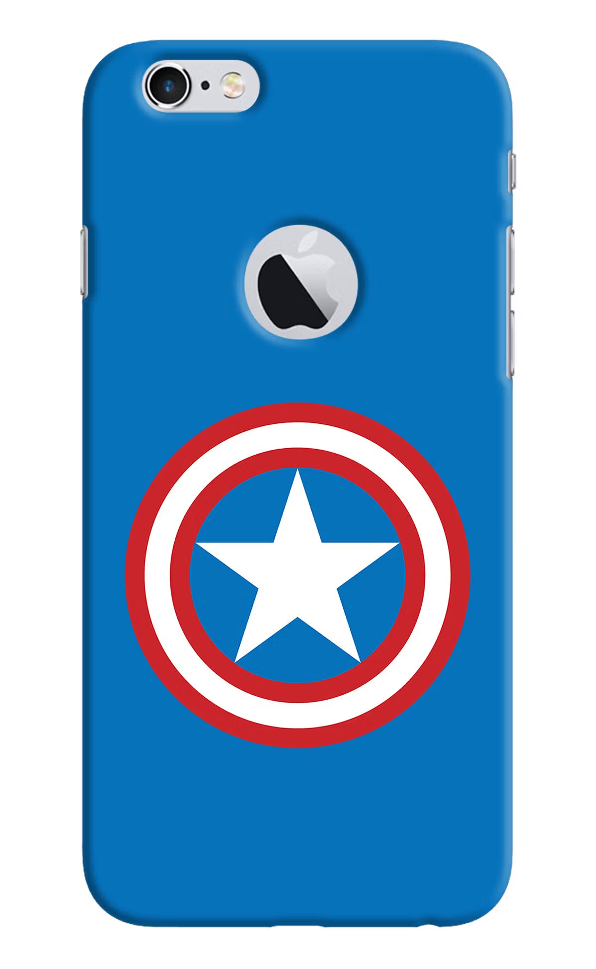 Captain America Logo iPhone 6 Logocut Hard Case Back Cover by Casekaro