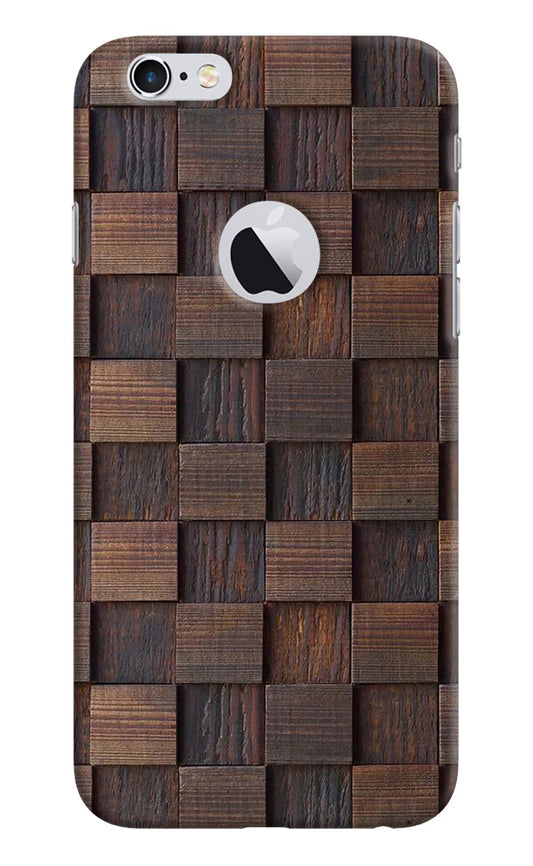 Wooden Cube Design iPhone 6 Logocut Hard Case Back Cover by Casekaro