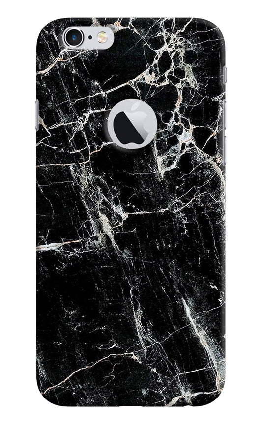 Black Marble Texture iPhone 6 Logocut Hard Case Back Cover by Casekaro