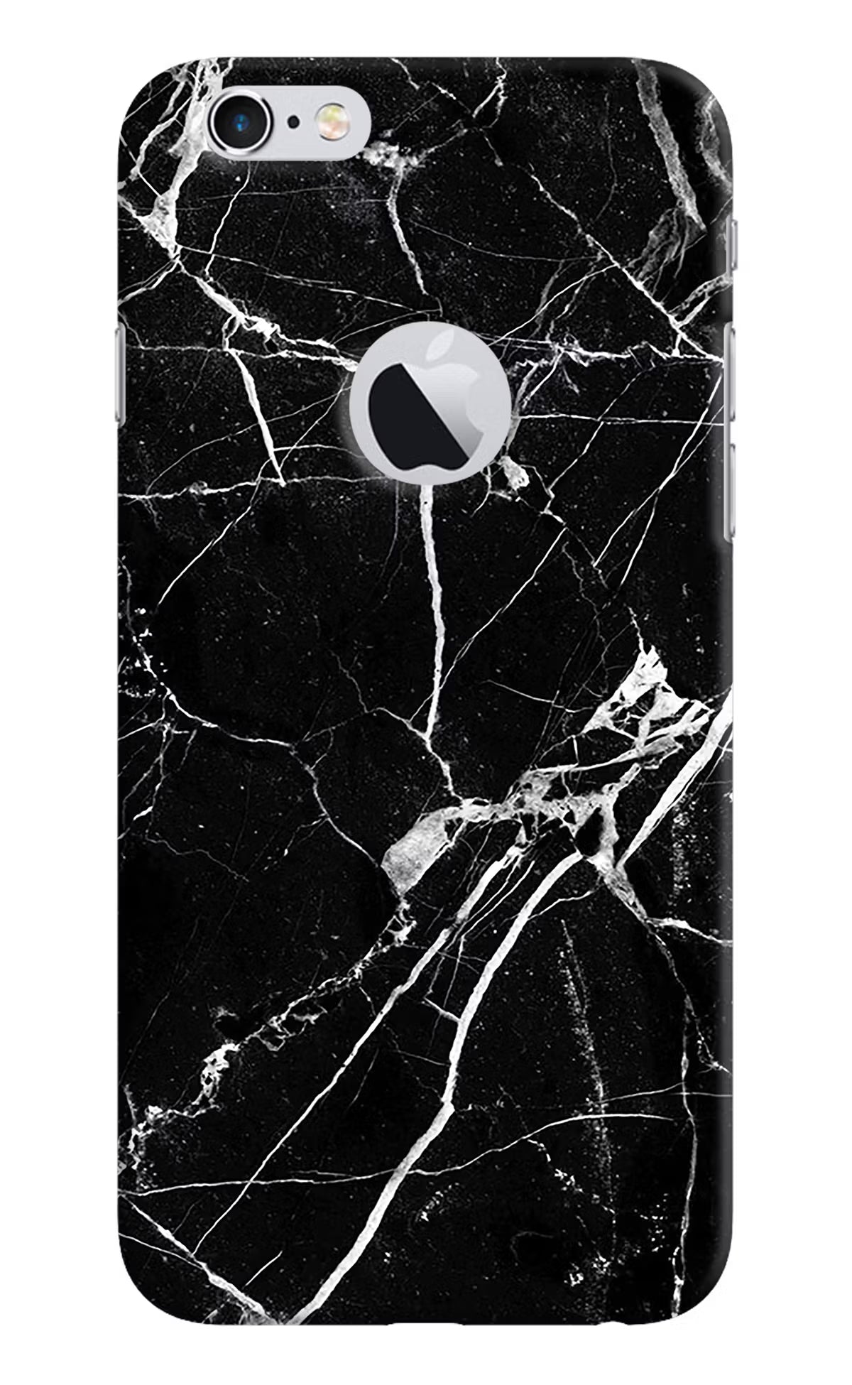 Black Marble Pattern iPhone 6 Logocut Hard Case Back Cover by Casekaro