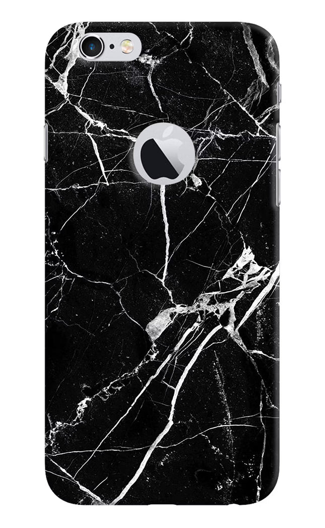 Black Marble Pattern iPhone 6 Logocut Hard Case Back Cover by Casekaro