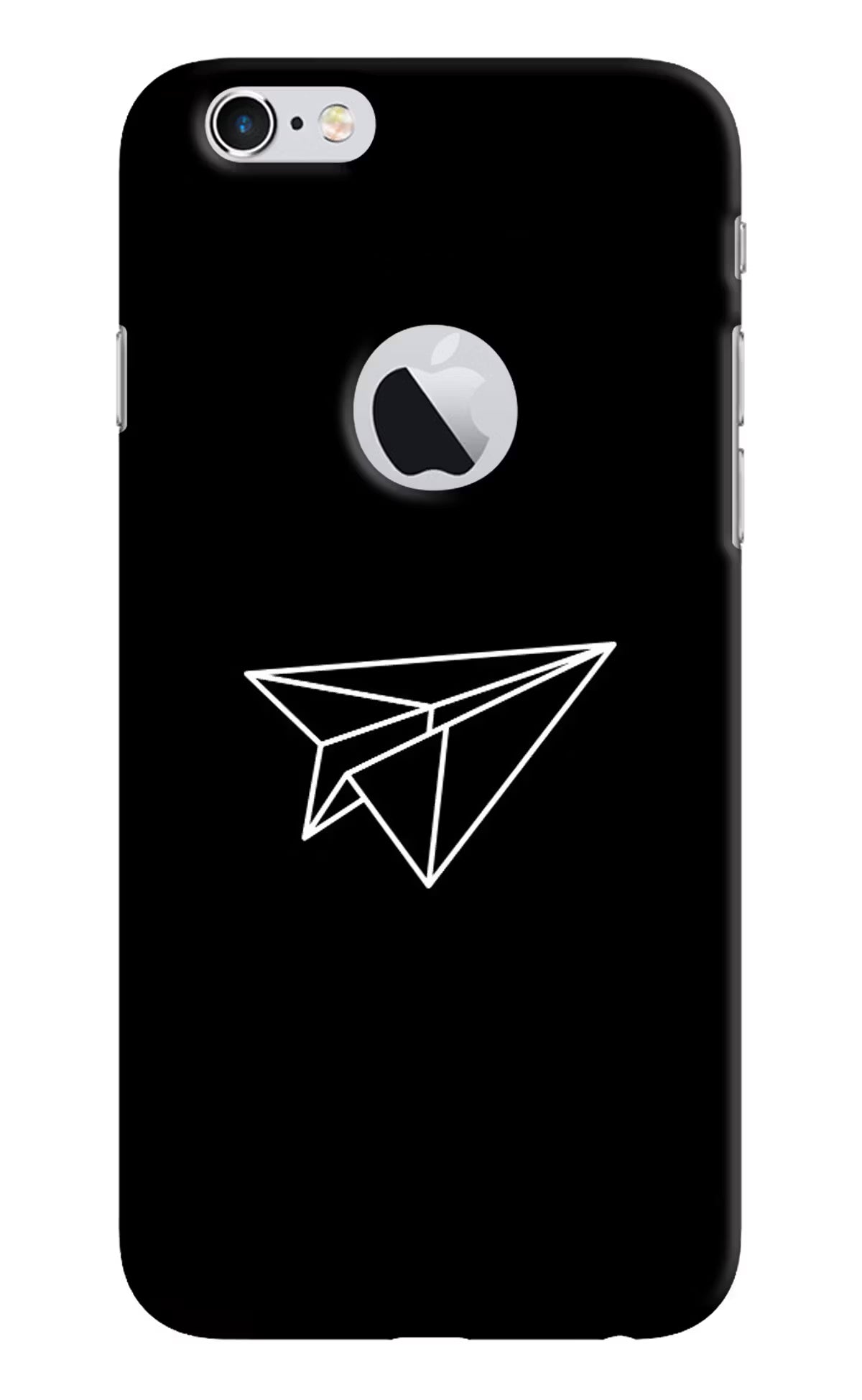 Paper Plane White iPhone 6 Logocut Hard Case Back Cover by Casekaro