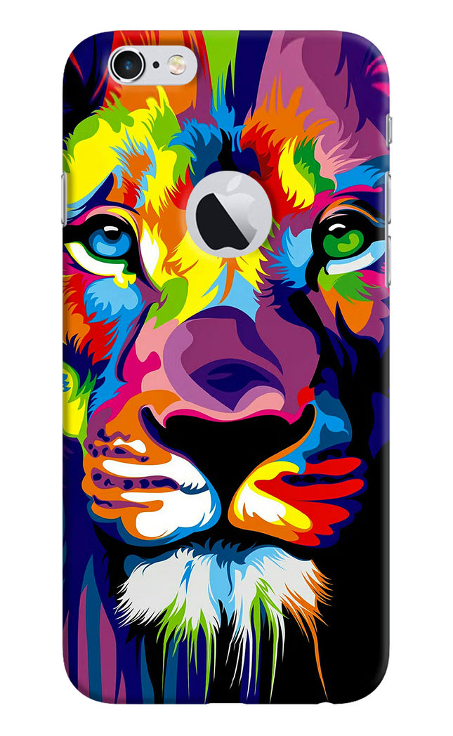 Lion iPhone 6 Logocut Hard Case Back Cover by Casekaro