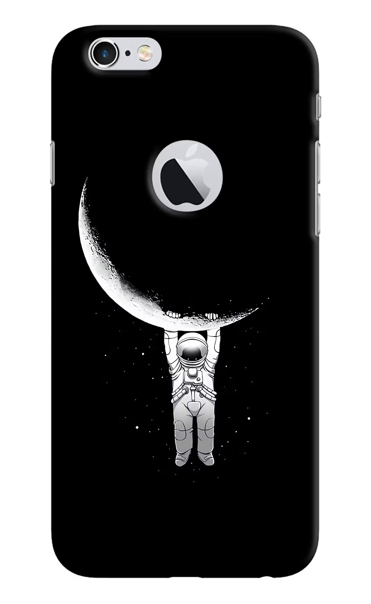 Moon Space iPhone 6 Logocut Hard Case Back Cover by Casekaro