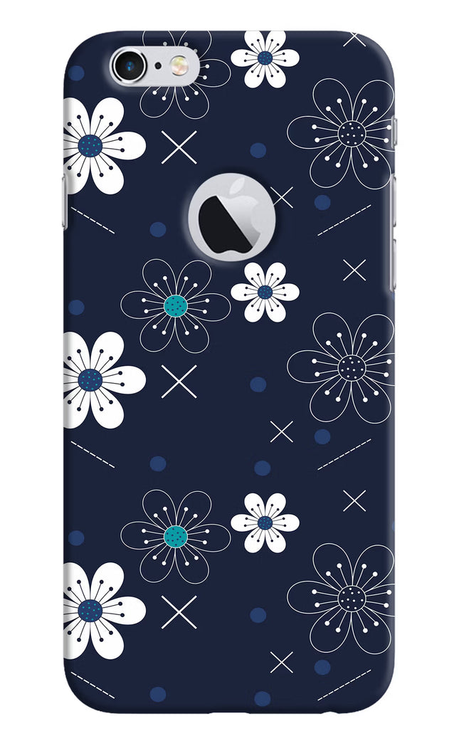 Flowers iPhone 6 Logocut Hard Case Back Cover by Casekaro