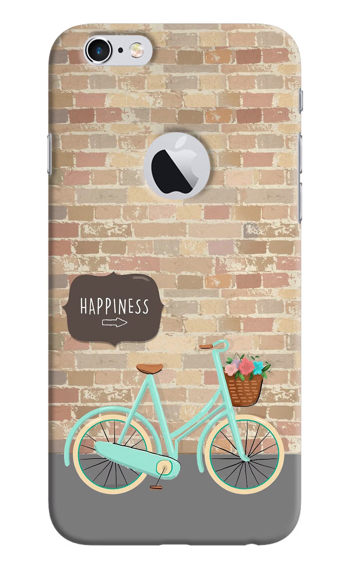 Happiness Artwork iPhone 6 Logocut Hard Case Back Cover by Casekaro