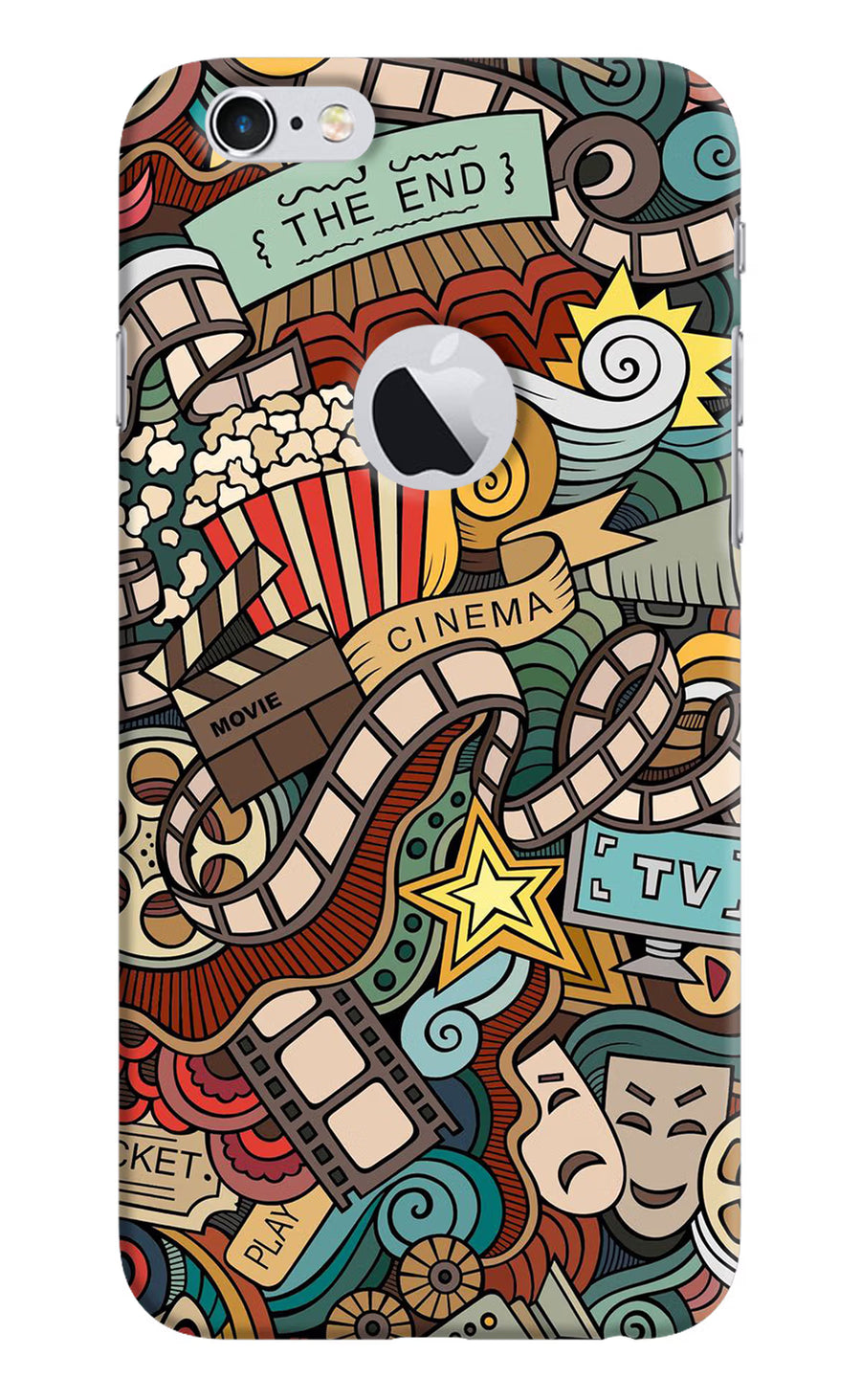 Cinema Abstract iPhone 6 Logocut Back Cover, Hard case