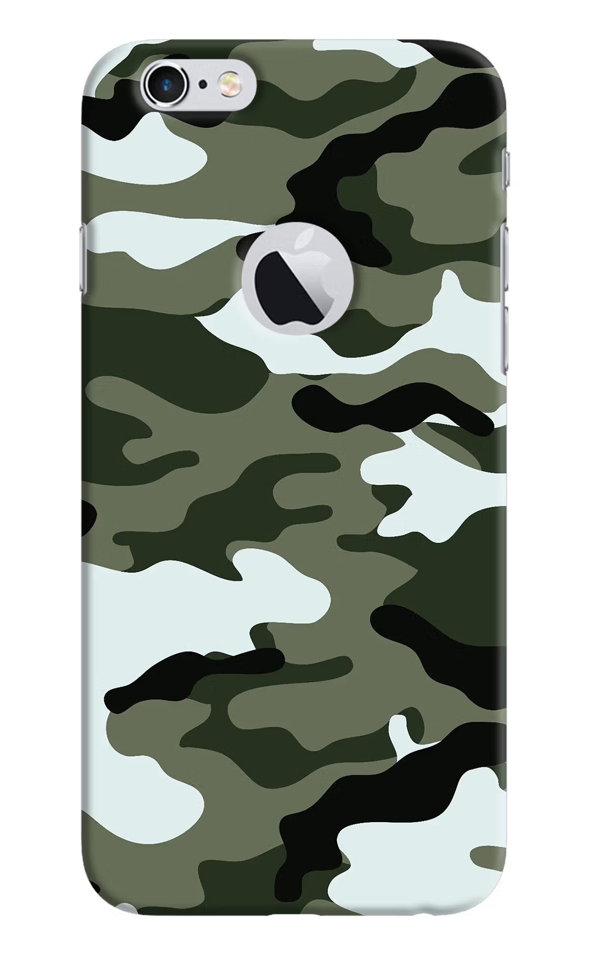Camouflage iPhone 6 Logocut Hard Case Back Cover by Casekaro