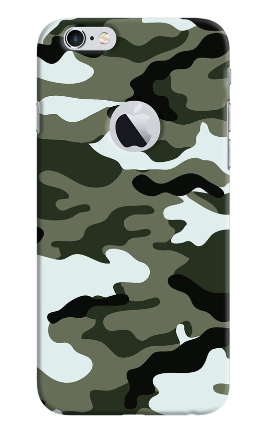 Camouflage iPhone 6 Logocut Hard Case Back Cover by Casekaro