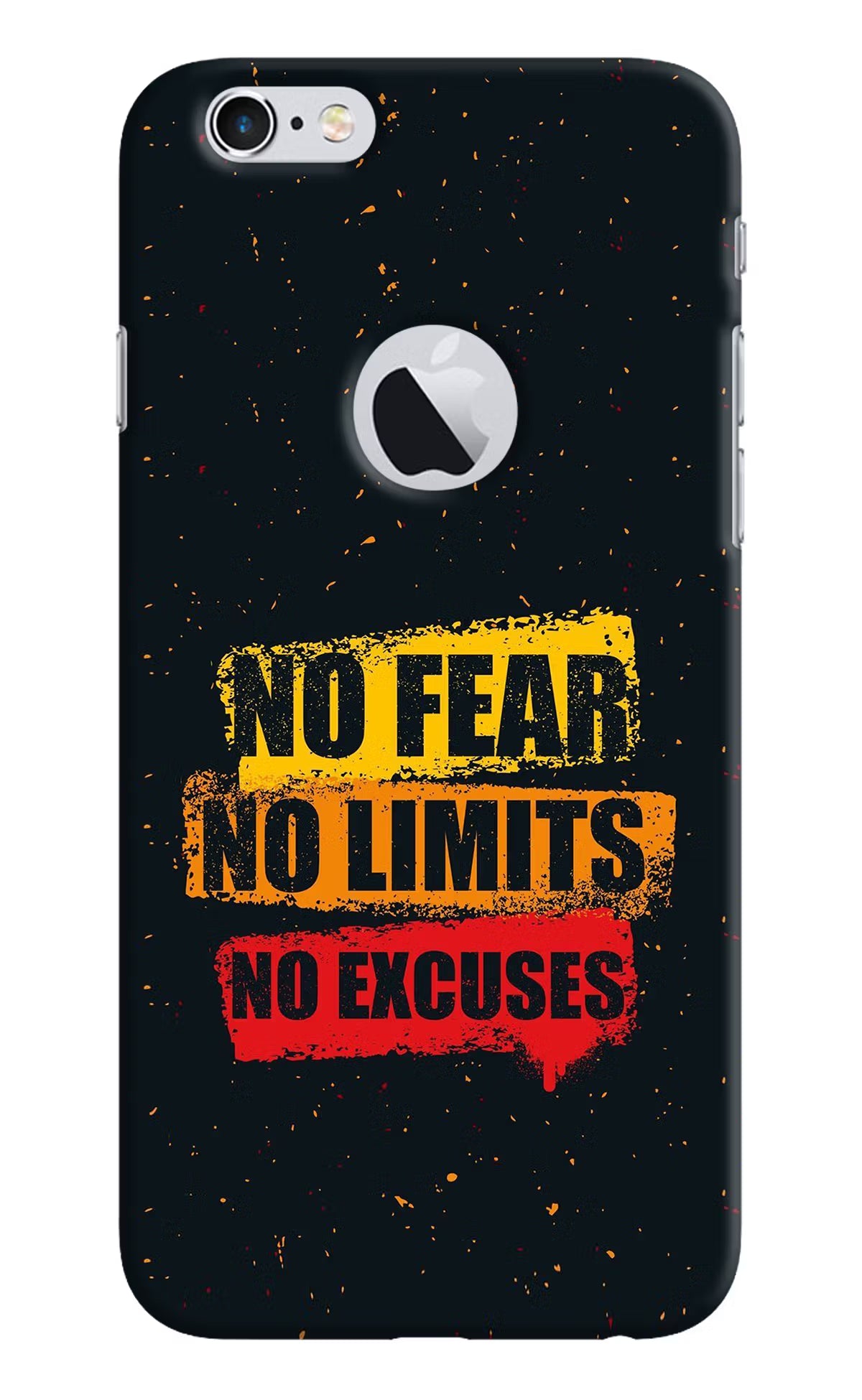 No Fear No Limits No Excuse iPhone 6 Logocut Hard Case Back Cover by Casekaro