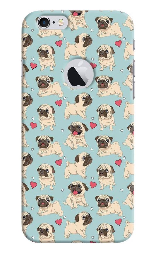 Pug Dog iPhone 6 Logocut Hard Case Back Cover by Casekaro