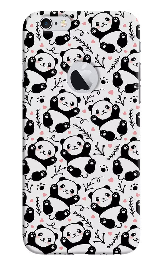 Cute Panda iPhone 6 Logocut Hard Case Back Cover by Casekaro