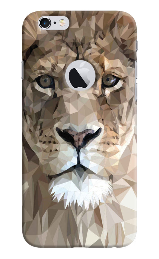 Lion Art iPhone 6 Logocut Hard Case Back Cover by Casekaro