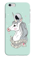 Unicorn Wallpaper iPhone 6 Logocut Hard Case Back Cover by Casekaro