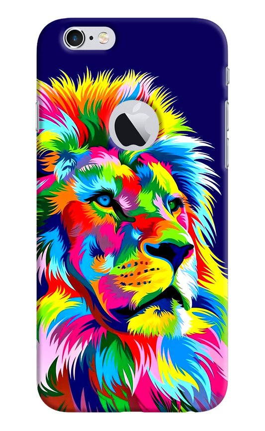 Vector Art Lion iPhone 6 Logocut Hard Case Back Cover by Casekaro