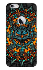 Angry Owl Art iPhone 6 Logocut Hard Case Back Cover by Casekaro