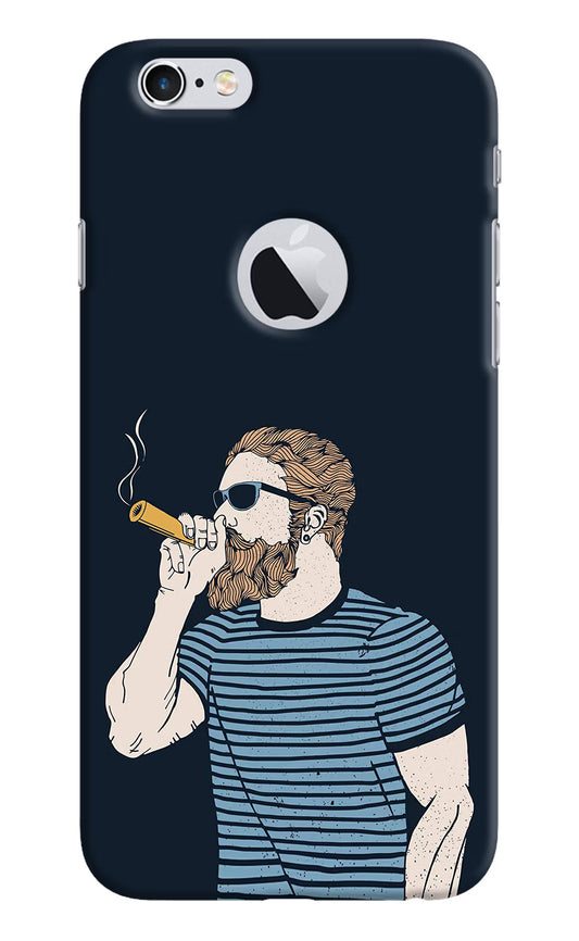 Smoking iPhone 6 Logocut Hard Case Back Cover by Casekaro