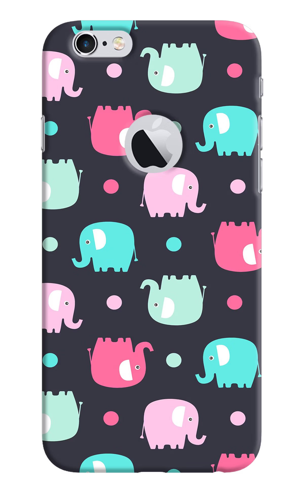 Elephants iPhone 6 Logocut Hard Case Back Cover by Casekaro