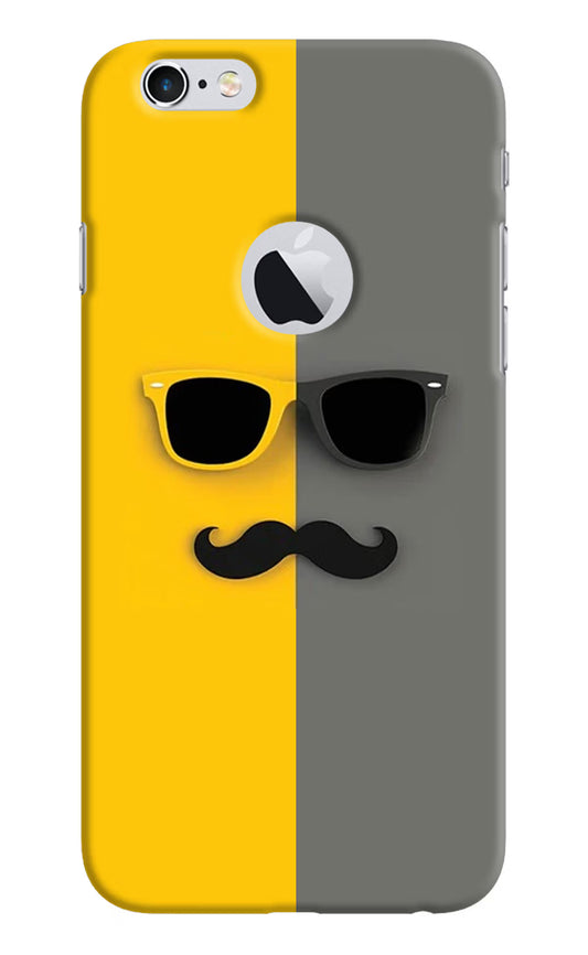Sunglasses with Mustache iPhone 6 Logocut Hard Case Back Cover by Casekaro
