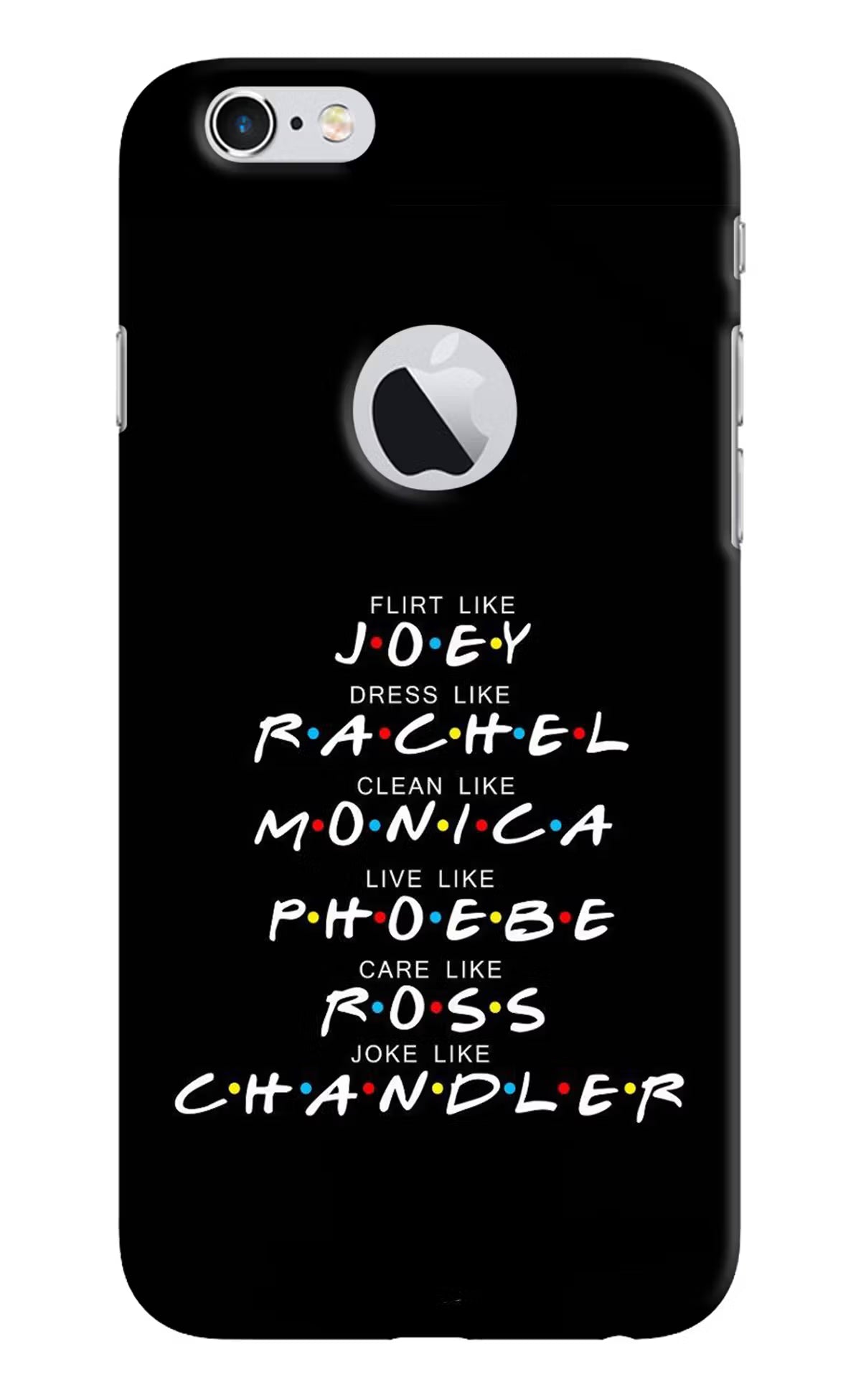 FRIENDS Character iPhone 6 Logocut Hard Case Back Cover by Casekaro