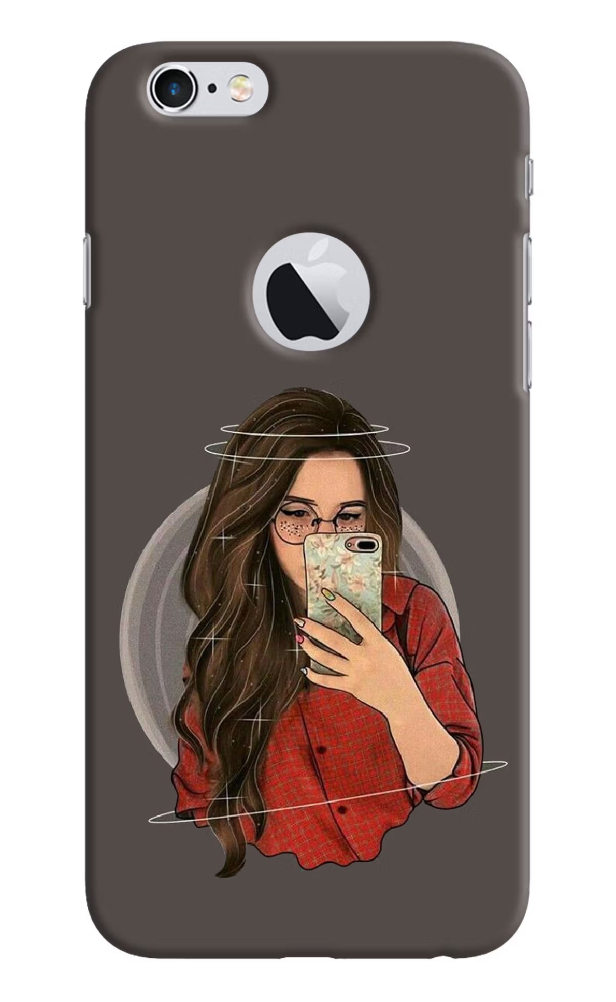 Selfie Queen iPhone 6 Logocut Hard Case Back Cover by Casekaro