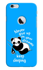 Keep Sleeping iPhone 6 Logocut Hard Case Back Cover by Casekaro