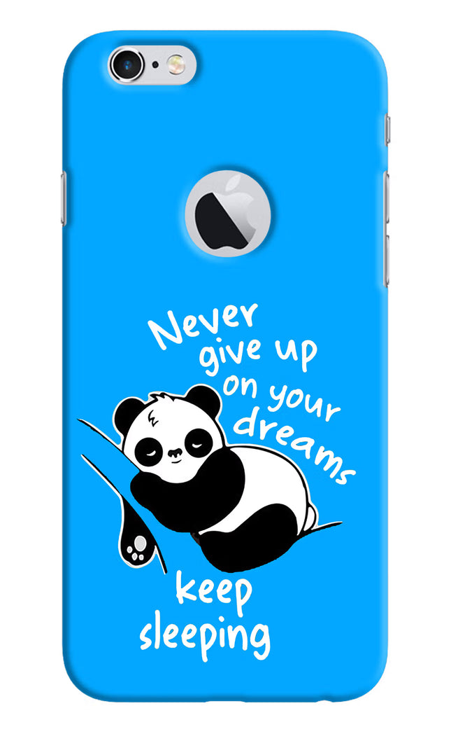 Keep Sleeping iPhone 6 Logocut Hard Case Back Cover by Casekaro