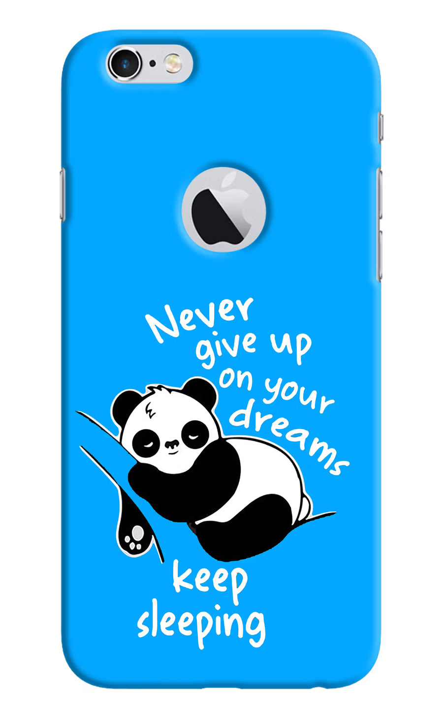 Keep Sleeping iPhone 6 Logocut Back Cover, Hard case