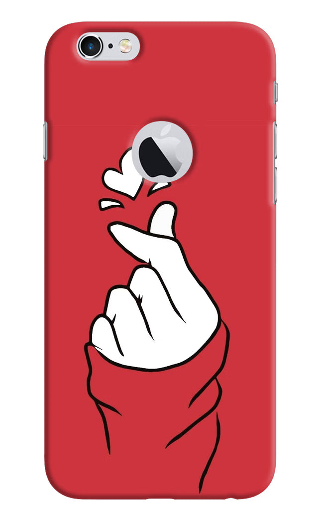 Korean Love Sign iPhone 6 Logocut Hard Case Back Cover by Casekaro