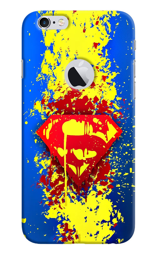 Superman logo iPhone 6 Logocut Hard Case Back Cover by Casekaro