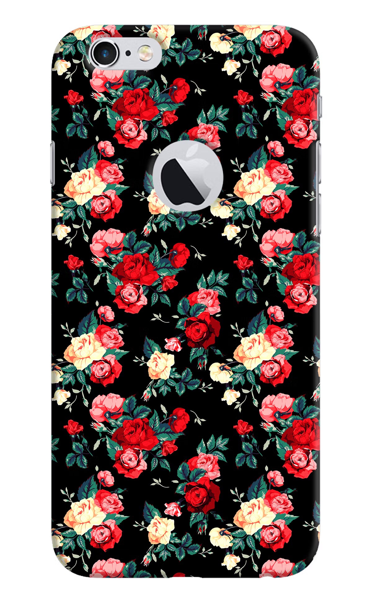 Rose Pattern iPhone 6 Logocut Hard Case Back Cover by Casekaro