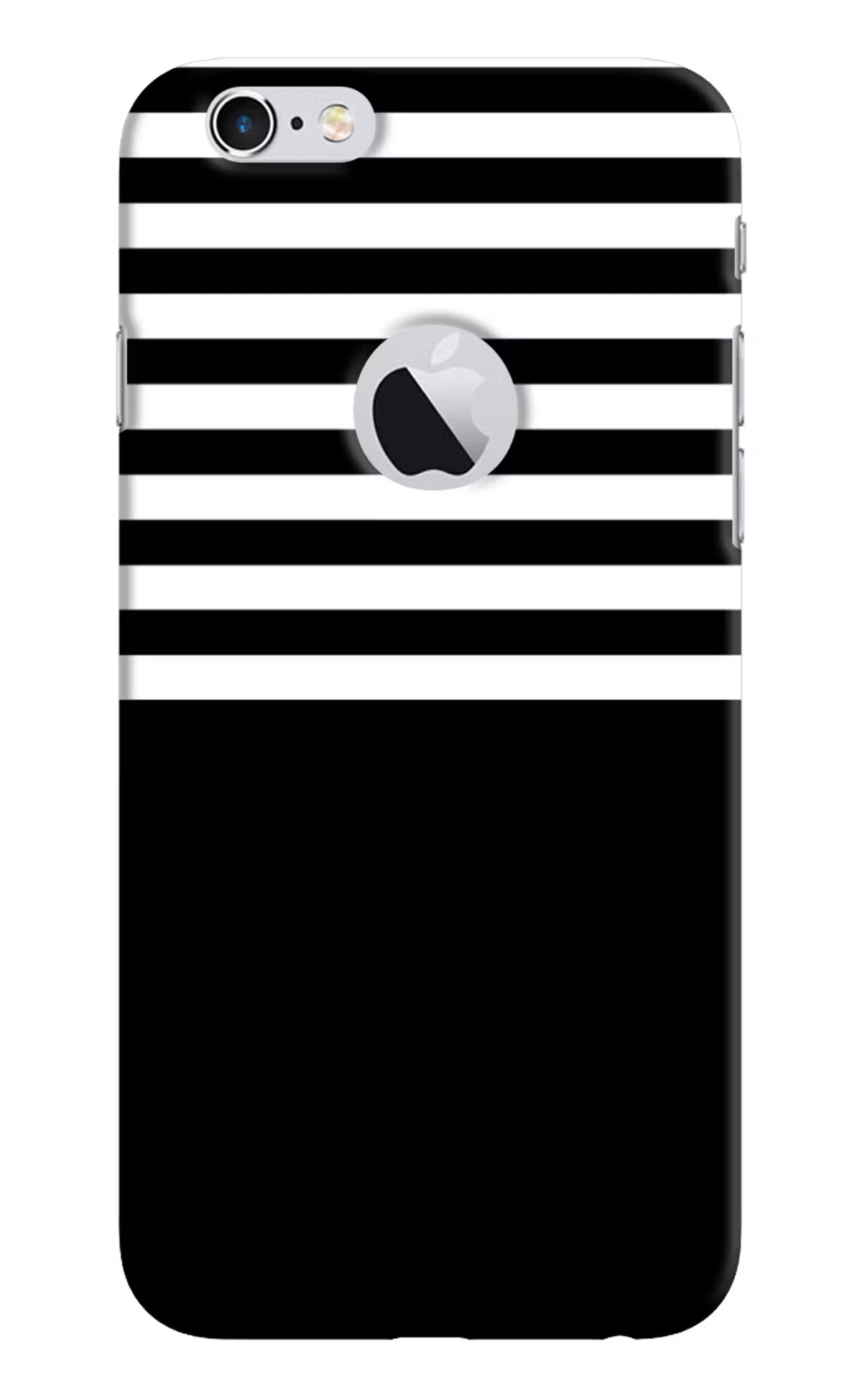 Black and White Print iPhone 6 Logocut Hard Case Back Cover by Casekaro