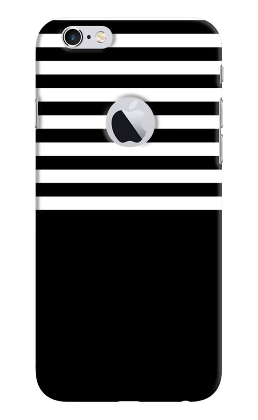 Black and White Print iPhone 6 Logocut Hard Case Back Cover by Casekaro