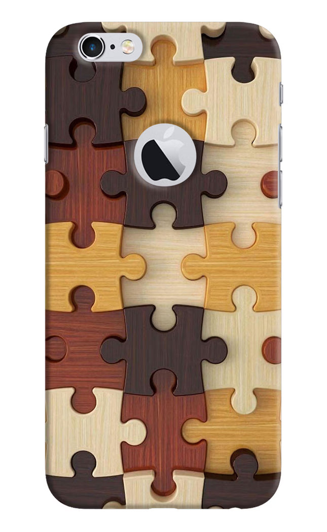Wooden Puzzle iPhone 6 Logocut Hard Case Back Cover by Casekaro
