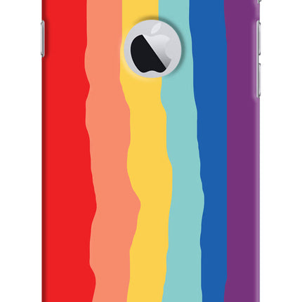 Rainbow iPhone 6 Logocut Hard Case Back Cover by Casekaro
