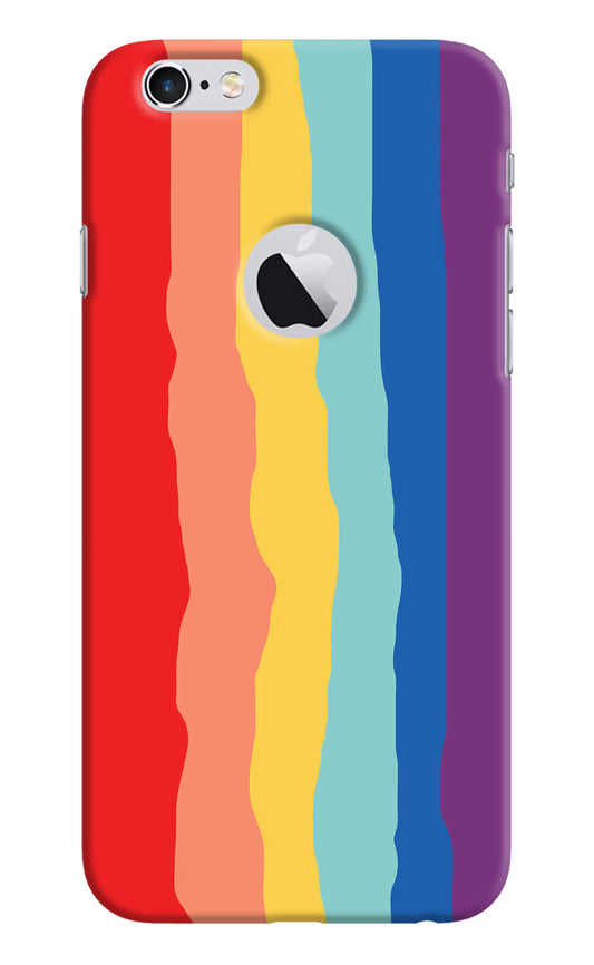 Rainbow iPhone 6 Logocut Hard Case Back Cover by Casekaro