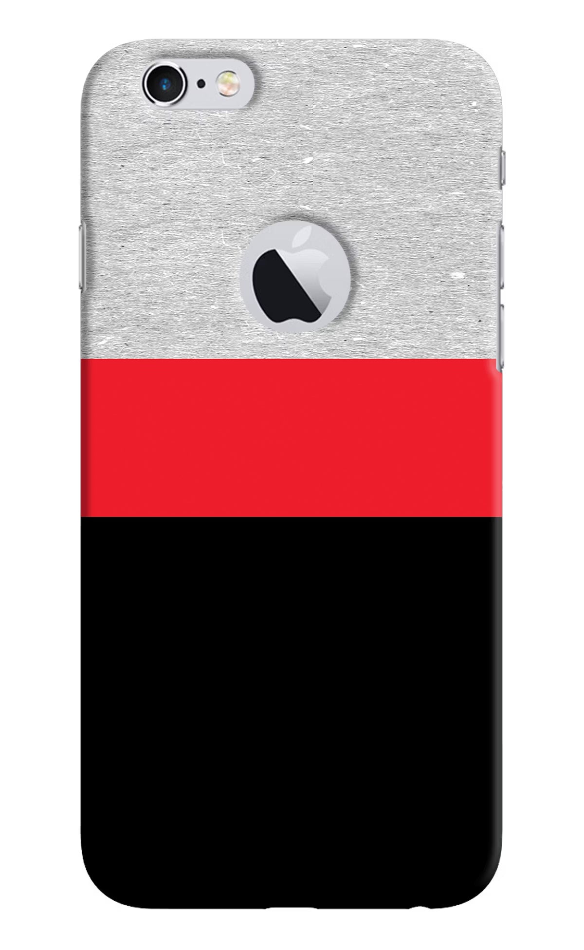 Tri Color Pattern iPhone 6 Logocut Hard Case Back Cover by Casekaro