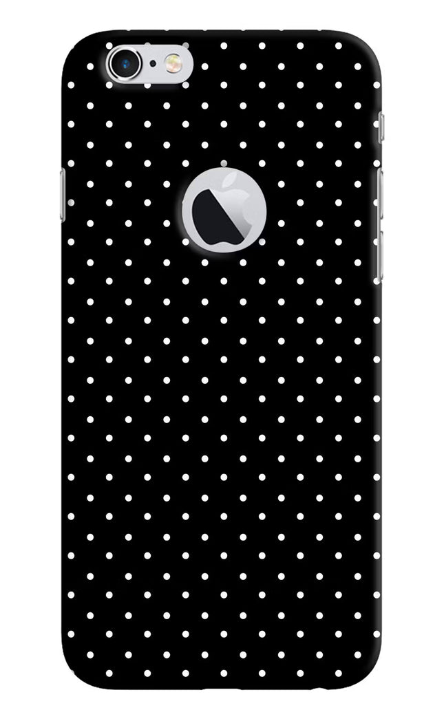 White Dots iPhone 6 Logocut Hard Case Back Cover by Casekaro