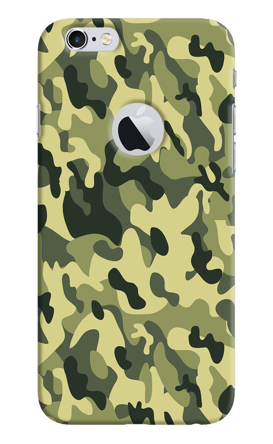 Camouflage iPhone 6 Logocut Hard Case Back Cover by Casekaro
