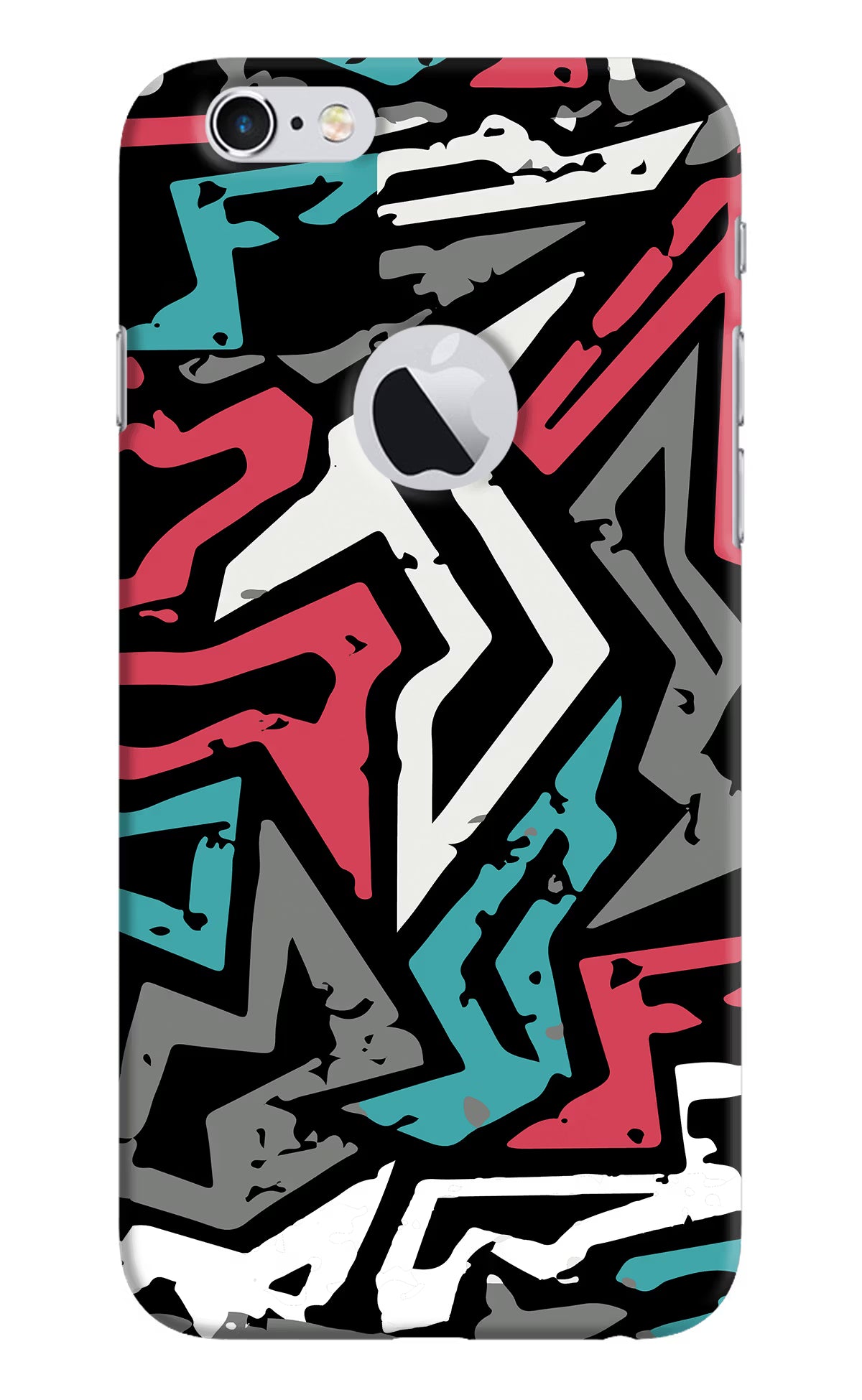 Geometric Graffiti iPhone 6 Logocut Hard Case Back Cover by Casekaro