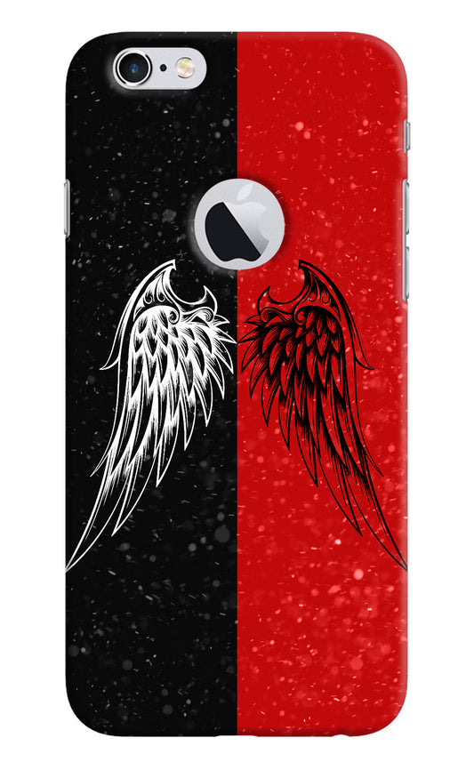 Wings iPhone 6 Logocut Hard Case Back Cover by Casekaro