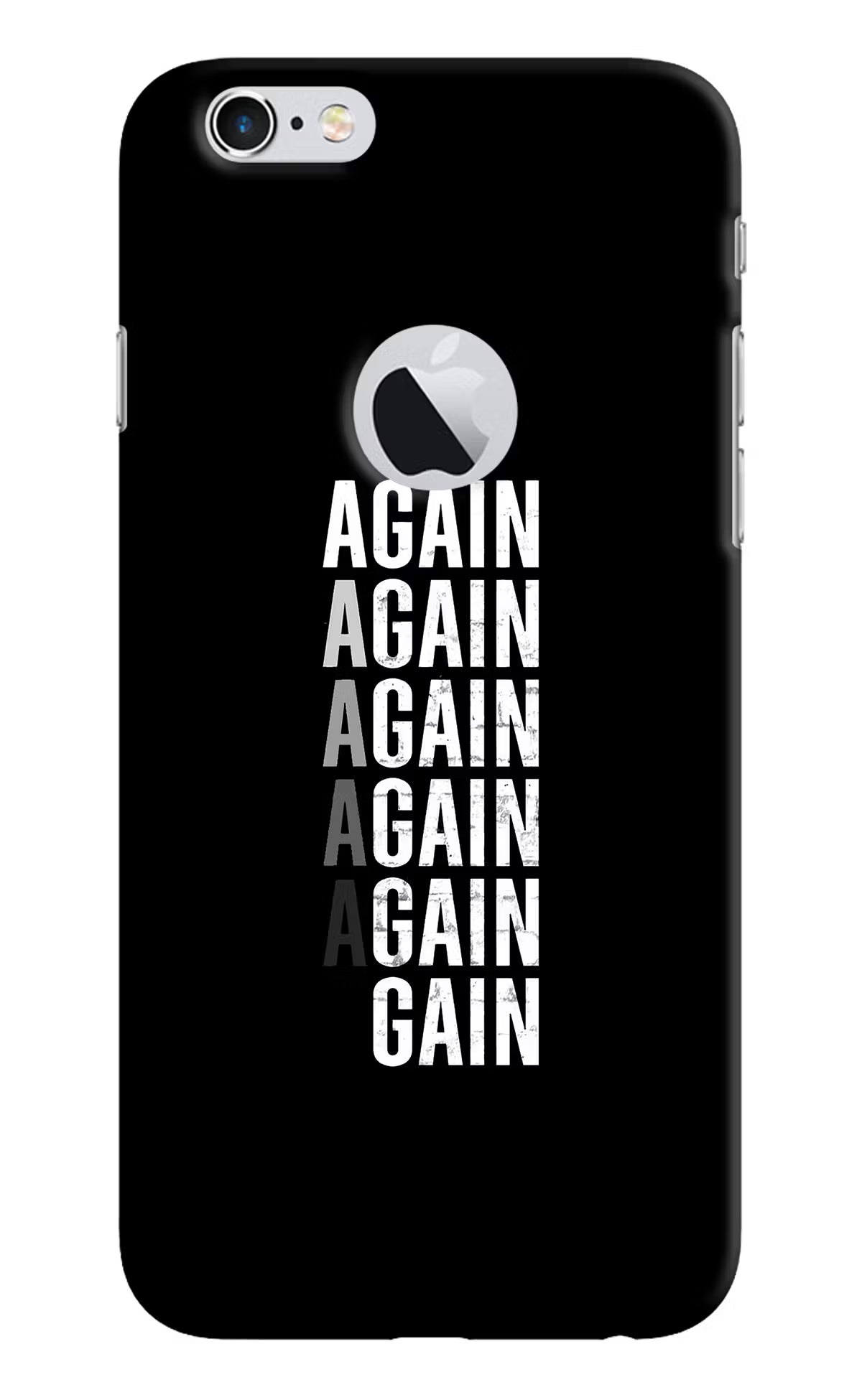 Again Again Gain iPhone 6 Logocut Hard Case Back Cover by Casekaro