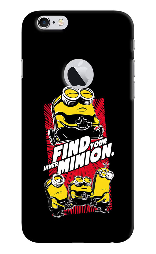 Find your inner Minion iPhone 6 Logocut Hard Case Back Cover by Casekaro