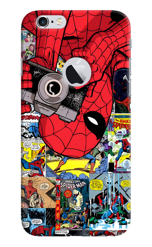 Spider Man iPhone 6 Logocut Hard Case Back Cover by Casekaro