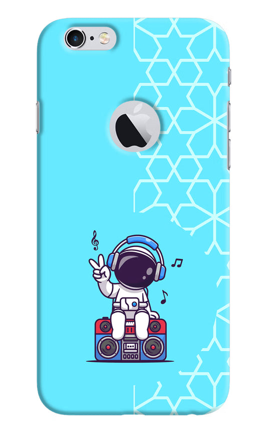 Cute Astronaut Chilling iPhone 6 Logocut Hard Case Back Cover by Casekaro