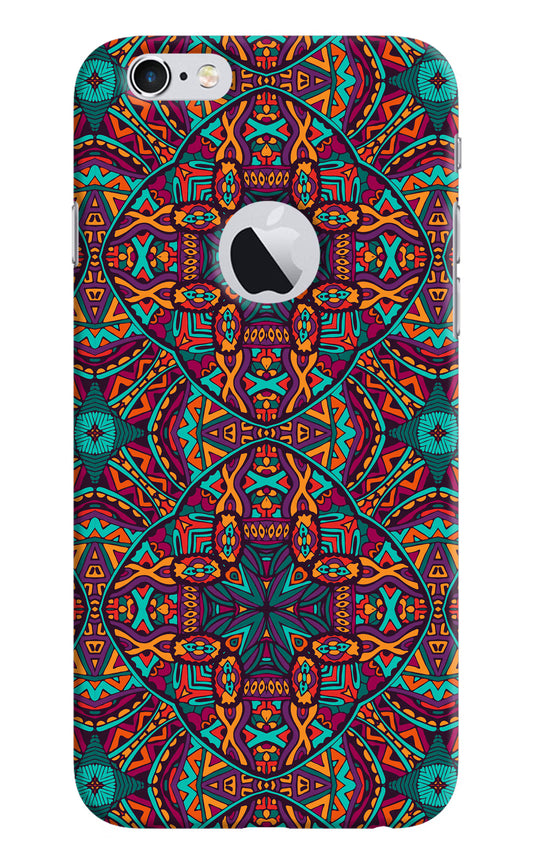 Colour Mandala iPhone 6 Logocut Hard Case Back Cover by Casekaro